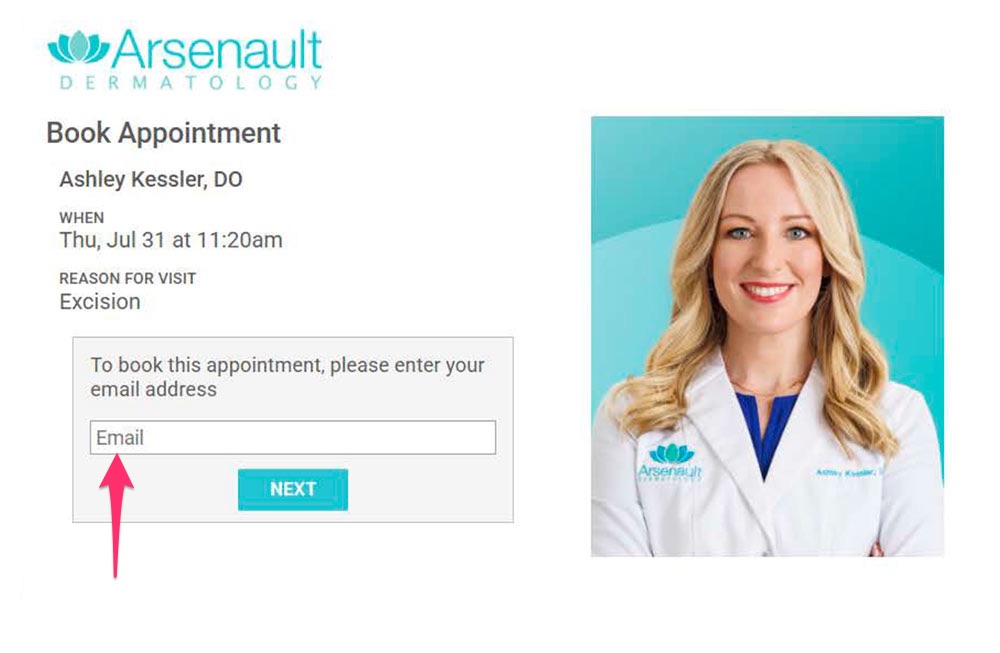 Step 3. Enter your email.