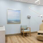 Medical dermatology treatment room at Arsenault Dermatology’s North Lakewood Ranch location.